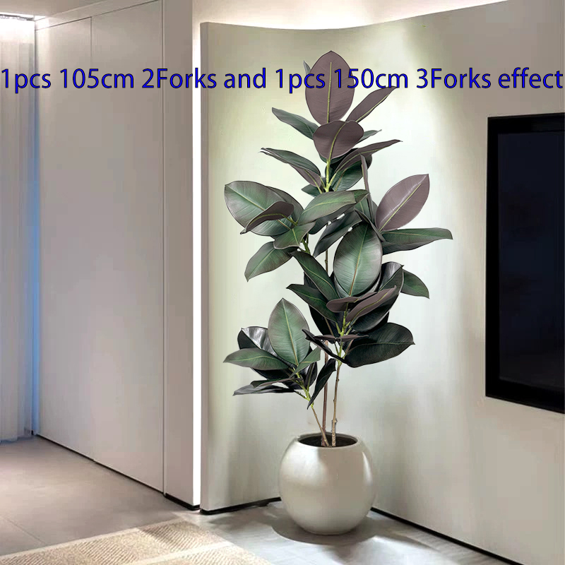 Sztuczny drzewko figowe o wyso – Rubber Plant Ficus recenzja i cena