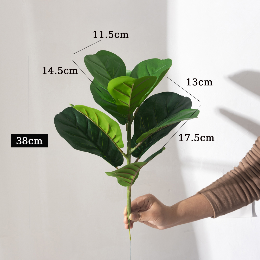 38cm 9 widelców Sztuczne rośli – Rubber Plant Ficus recenzja i cena