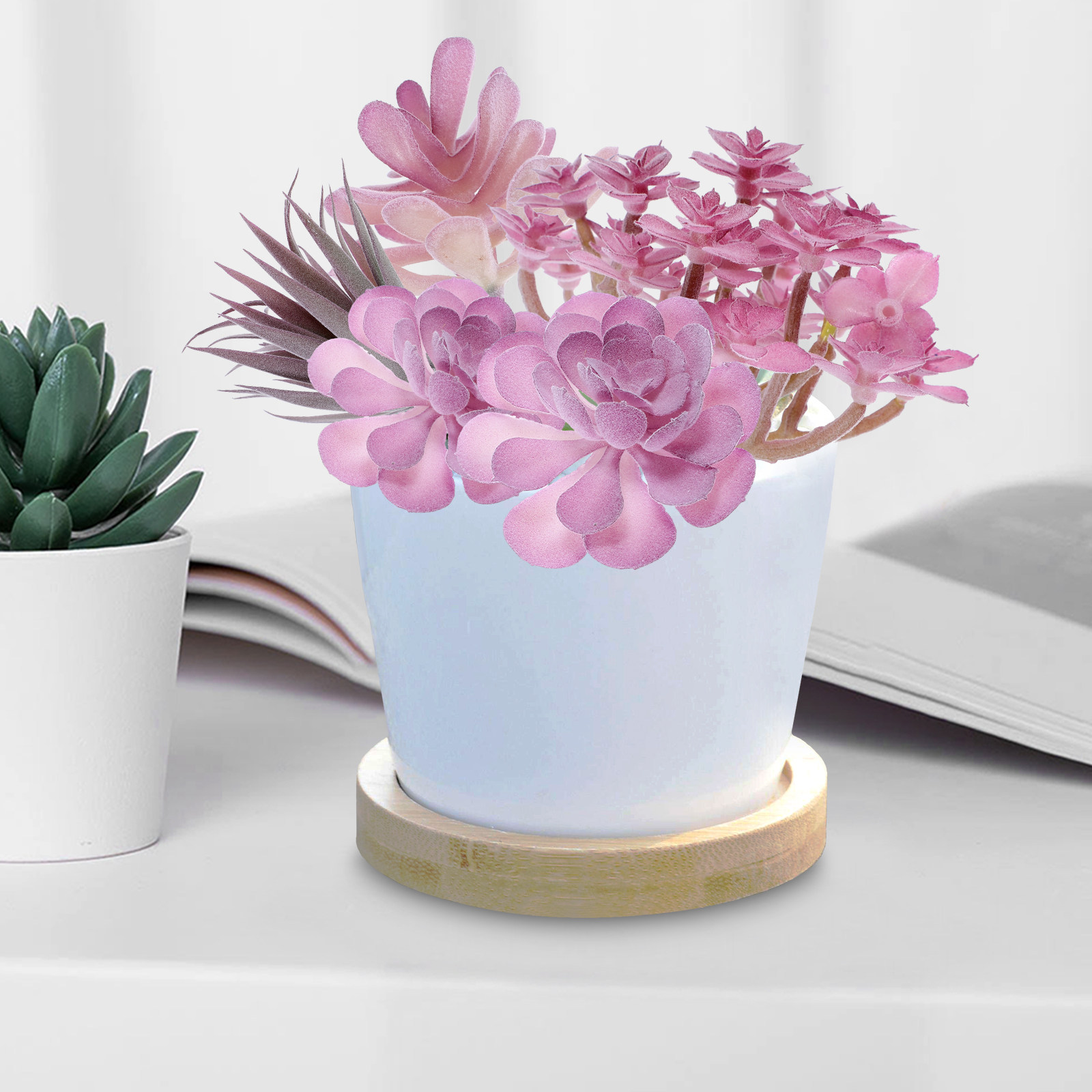 9 szt. sztucznych roślin do wn – Succulent Arrangement Mini recenzja i cena
