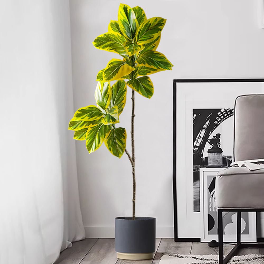 70-130cm Sztuczna gałąź drzewa – Rubber Plant Ficus recenzja i cena