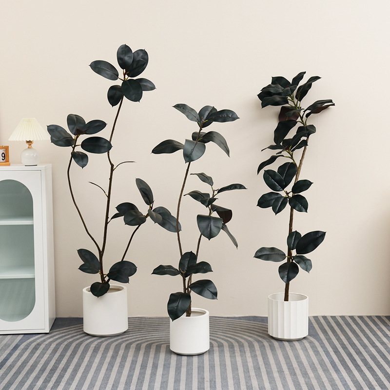 Sztuczna roślina doniczkowa z  – Rubber Plant Ficus recenzja i cena