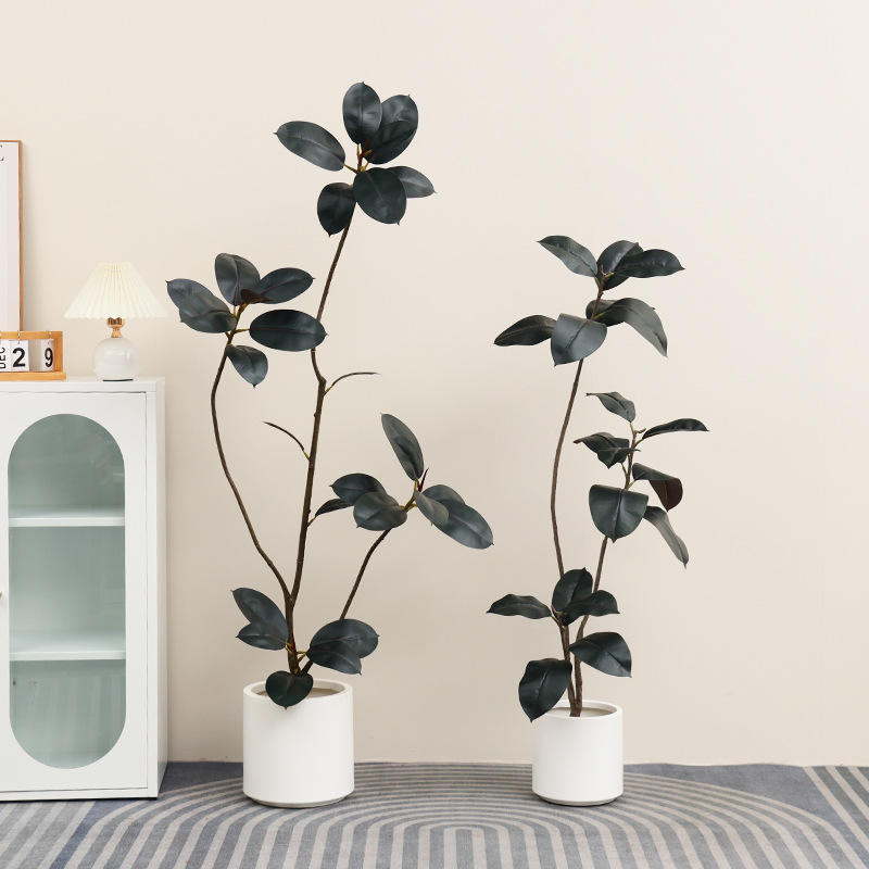 Sztuczna roślina doniczkowa z  – Rubber Plant Ficus recenzja i cena